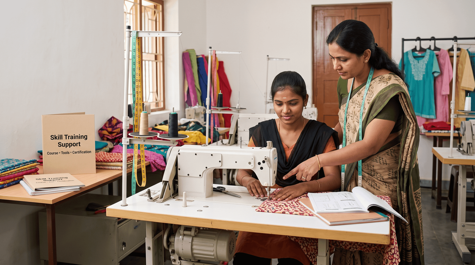 Skill training support for women in Tamil Nadu